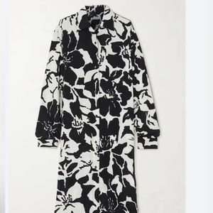 NWT DRIES VAN NOTEN Floral-print voile shirt dress